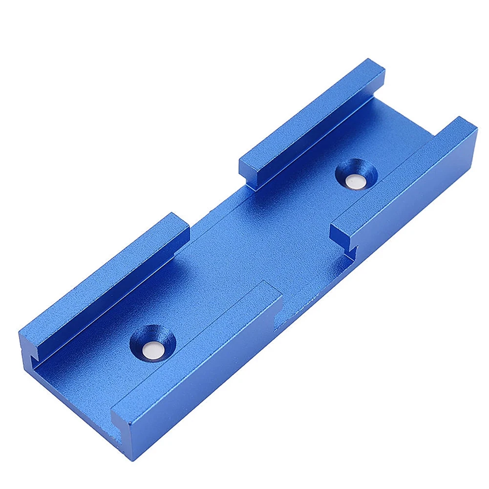 T-Track Woodworking Un Iversal 80mm Aluminum Chute Cross Track Connector Slot Cross Connector Table Saw Router Table DIY Tools