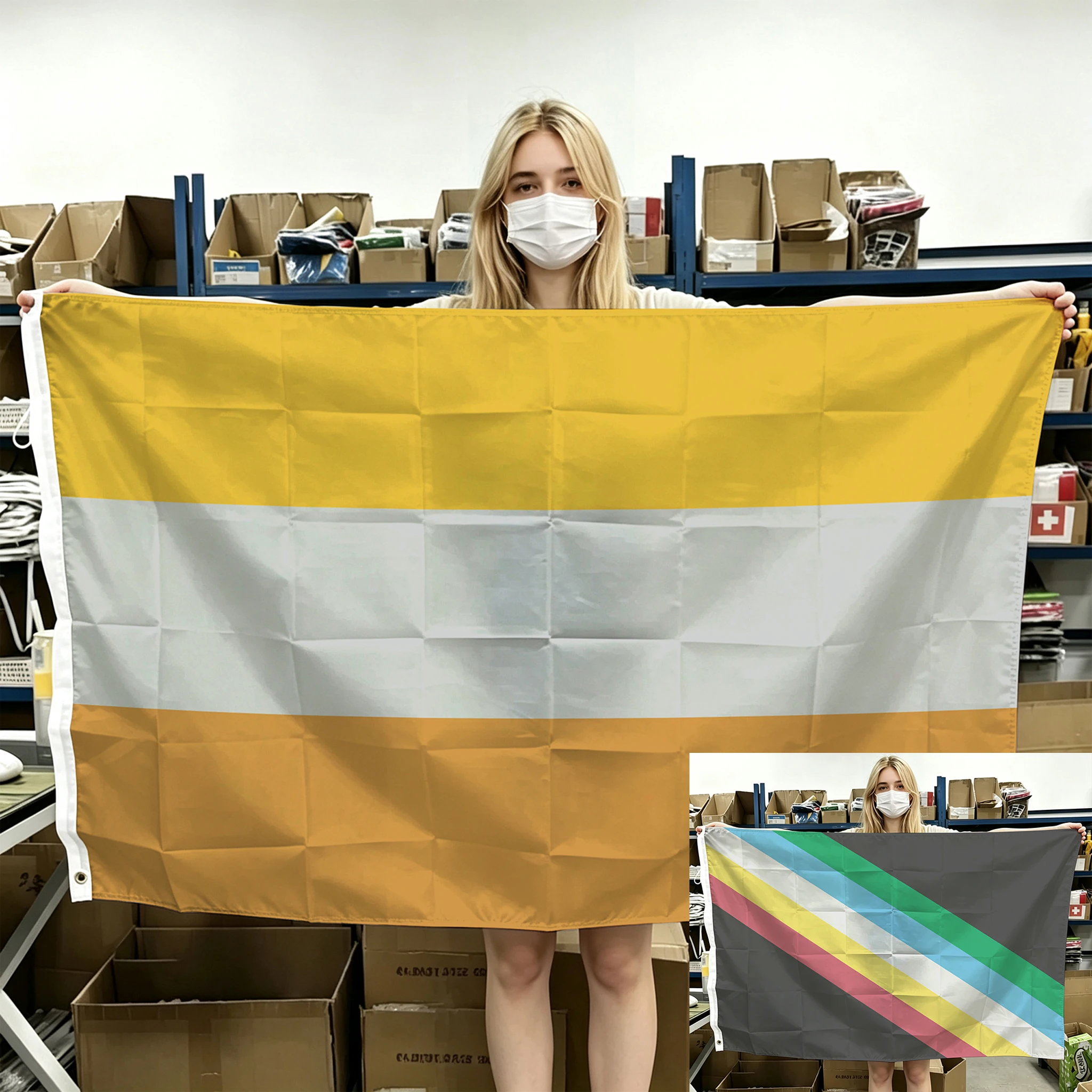60x90cm 90x150cm 120x180cm Disability Pride Flag Disability Tapestry Polyester Banner With Brass Grommets For Wall Decor