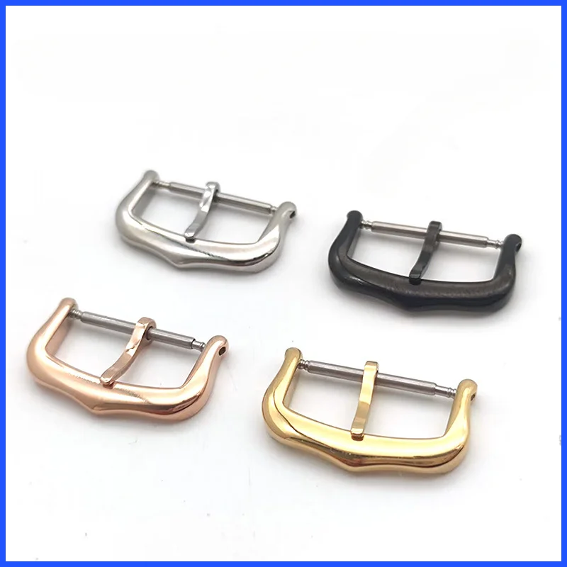 Stainless Steel Buckle 12mm 14mm 16mm 18mm Pin Buckles For Cartier Watch Strap Clasp Silver Gold Watch Repair Tools Accessories view 2