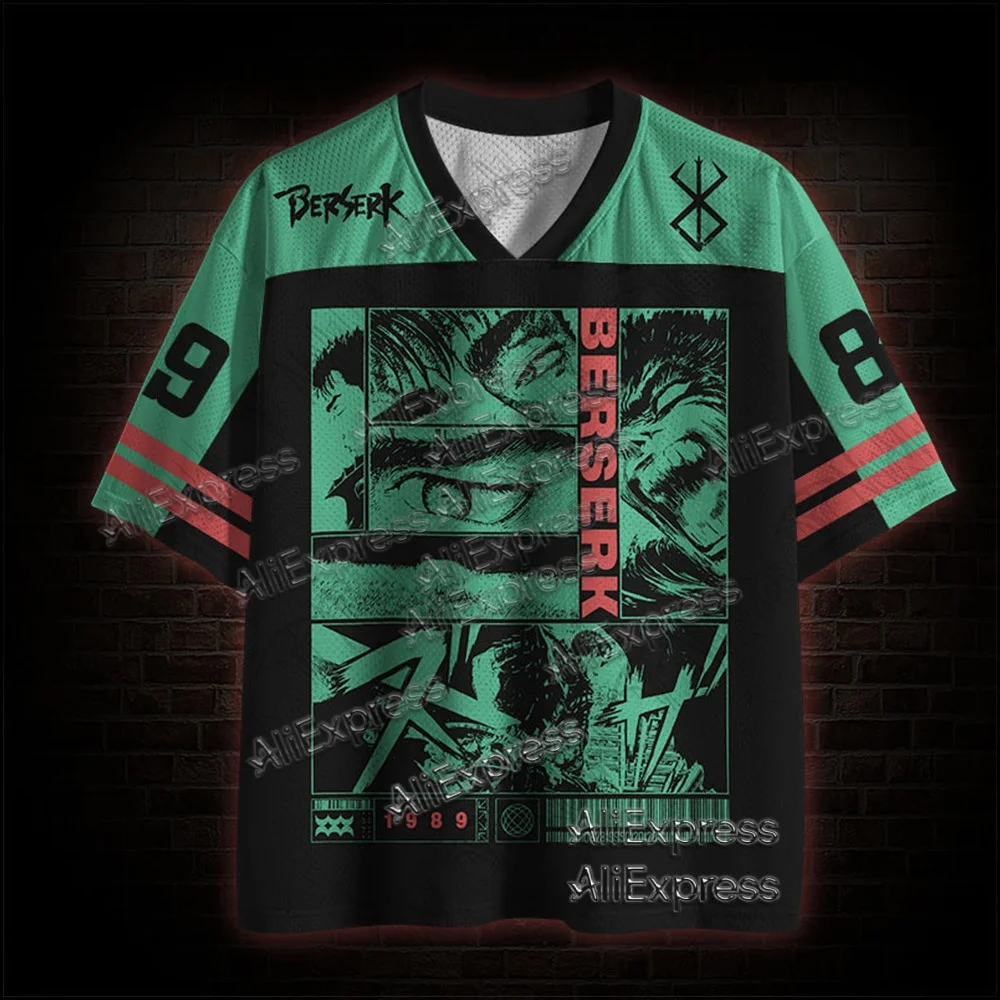 Hot Selling Street Fashion Quick Drying Mesh Sportswear, Adult and Children's V-neck Breathable T-shirts, Horror Movie Series