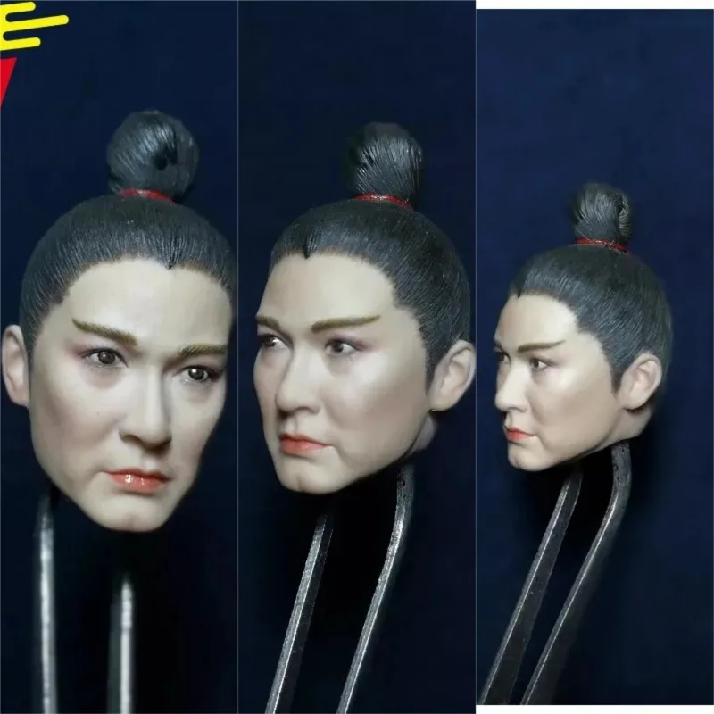 

1/6 Scale Ancient Lin Ching Hsia Head Sculpt Chinese Actress Female Soldier Head Carving Model for 12" Action Figures Body