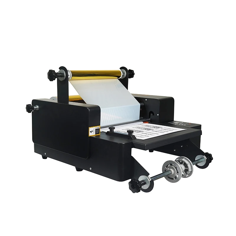 340mm Advanced Machine A4/A3 Roll Roll Laminator 1&3 Inch Double Side Paper for Printing Shop