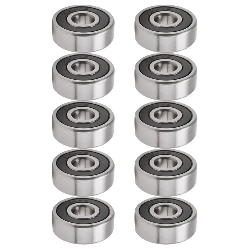 RABIT AS59~ 10Pcs 628RS 8Mmx24mmx8mm Double Sealed Miniature Deep Groove Ball Bearing