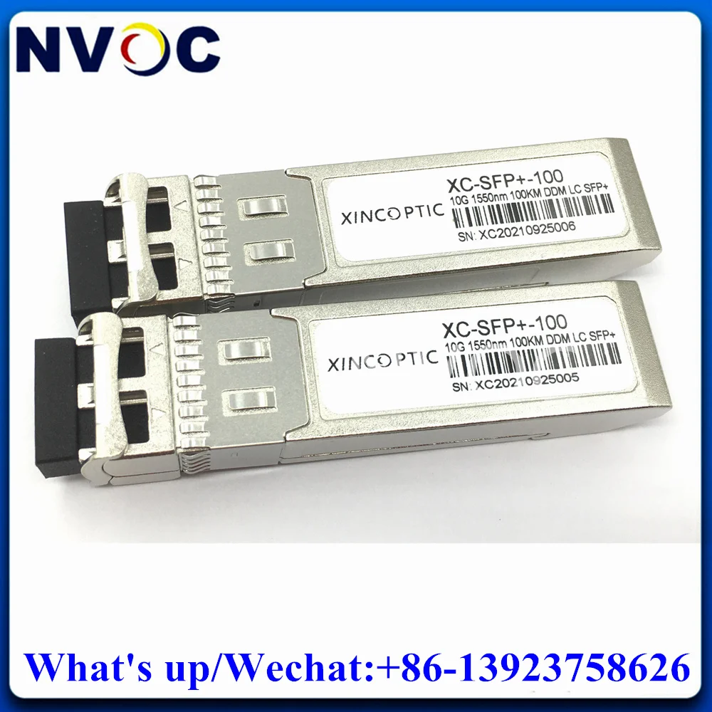 

2Pcs 10Gb/s SFP+ 1550nm 100km Transceiver,SFP-10G-ZR-100KM Compatible for CISCO/Mikrotik SMF ZR Duplex LC DOM Optic Module