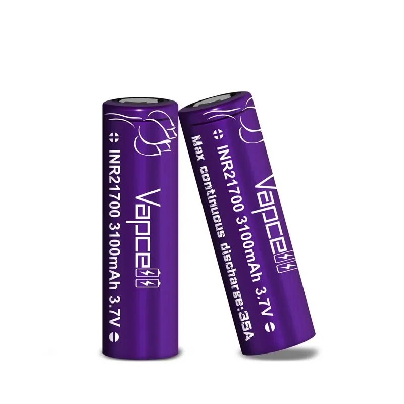 1-12 pièces Vapcell 21700 3100mah batterie 3.7V 35A haute puissance Li-ion cellule Rechargeable INR 21700 Batteries pour vélo électrique