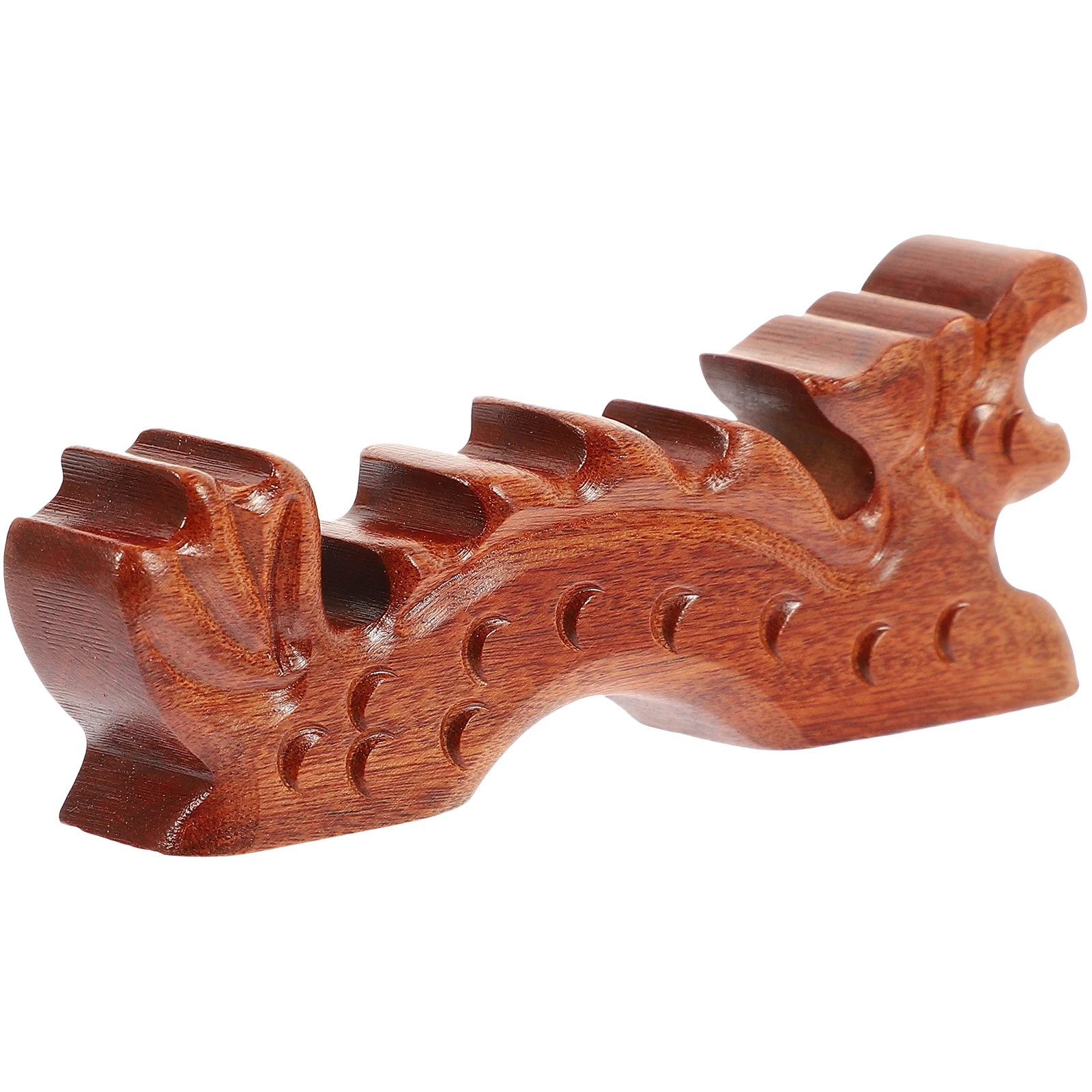 

Wooden Calligraphy Brush Holder Pen Stand Desk Organizer Retro Chinese Style Practical Brush Rack Writing Support