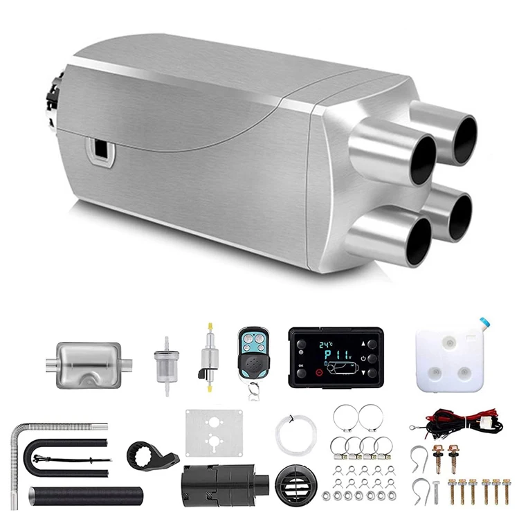 سخان ركن ديزل ممتاز 12 فولت/24 فولت/220 فولت - طاقة قابلة للتعديل 5 كيلو وات/8 كيلو وات (تدفئة سريعة للسيارات والشاحنات والمركبات الترفيهية، ضوضاء منخفضة)