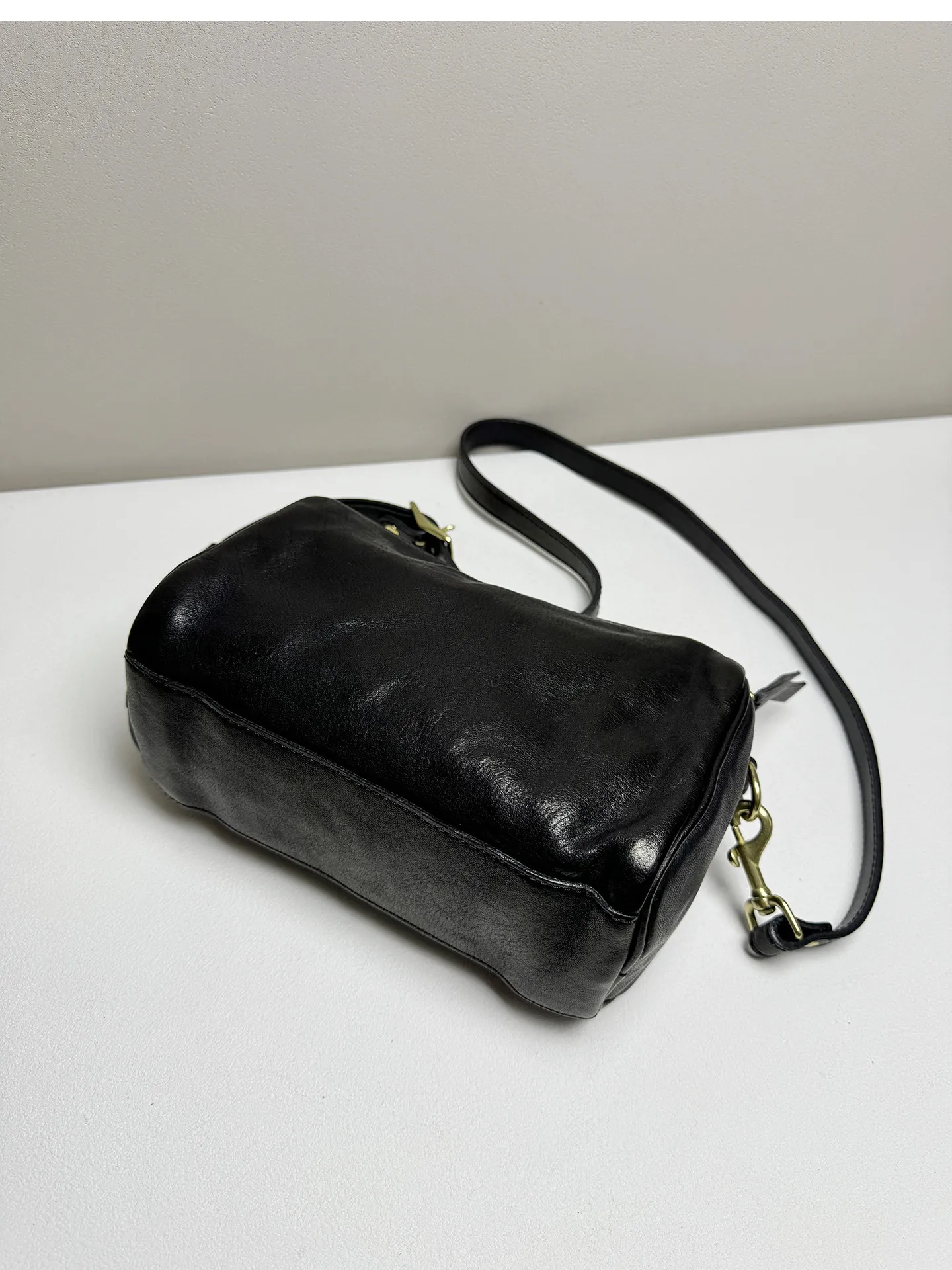 PNDME lässige, handgefertigte Damenhandtasche aus pflanzlich gegerbtem Leder, niedliche Handtasche für Wochenendpartys, luxuriöse kleine Umhängetasche aus echtem Leder für Damen – Detail 14