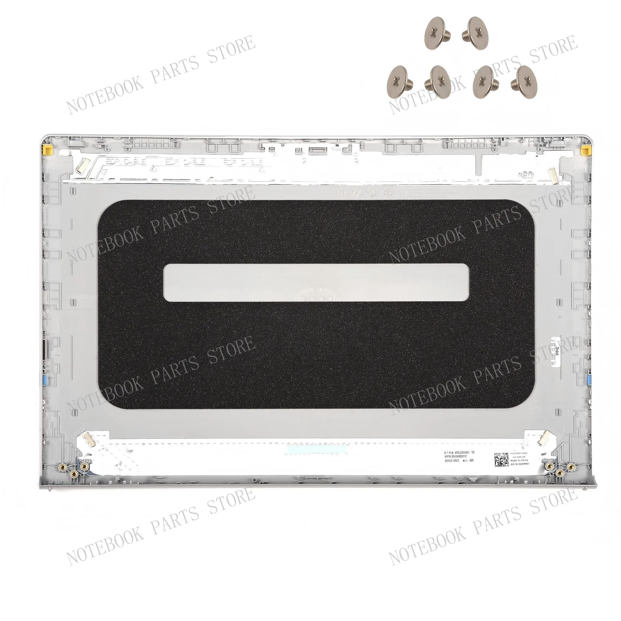 ฝาหลัง + ฝาหน้า + บานพับสำหรับ Inspiron 3510 3511 3515 3520 3521เงิน0DDM9D สีดำ00WPN8สีเทา0T4MT1ซ่อมชิ้นส่วนพลาสติก