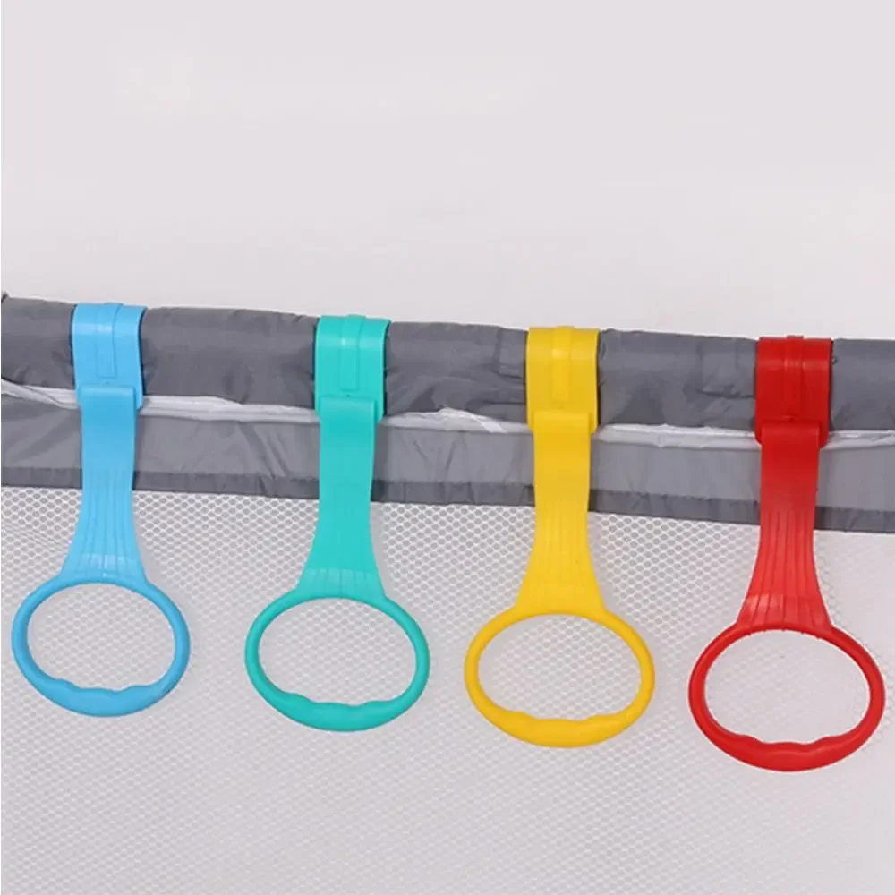 

Cute Plastic Pull Ring for Playpen Bed Accessories Solid Color Baby Pull Ring Stroller Ring Baby