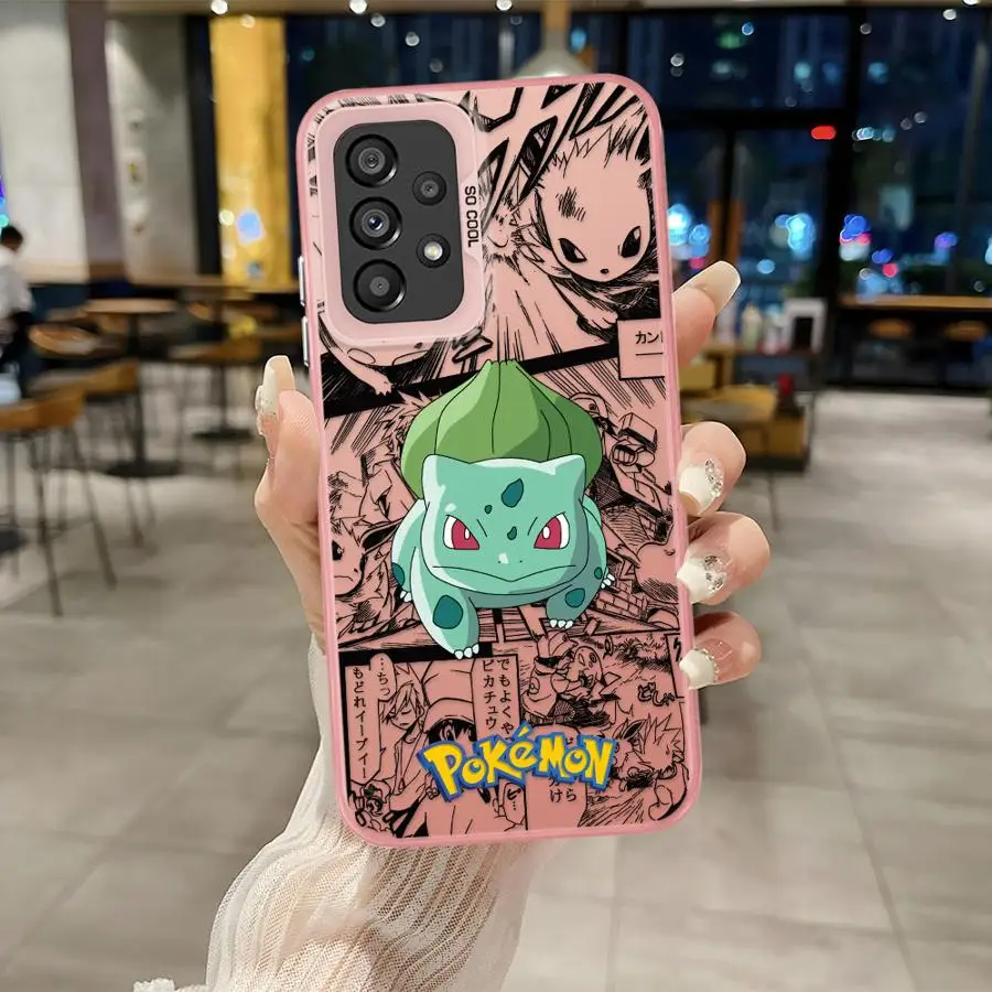 อะนิเมะร้อน Pokemon สําหรับ Samsung Galaxy A56 A55 5G A52 A54 A53 A36 A35 A26 A25 A24 A16 A15 A14 A34 A33 A32 ฝาครอบโทรศัพท์