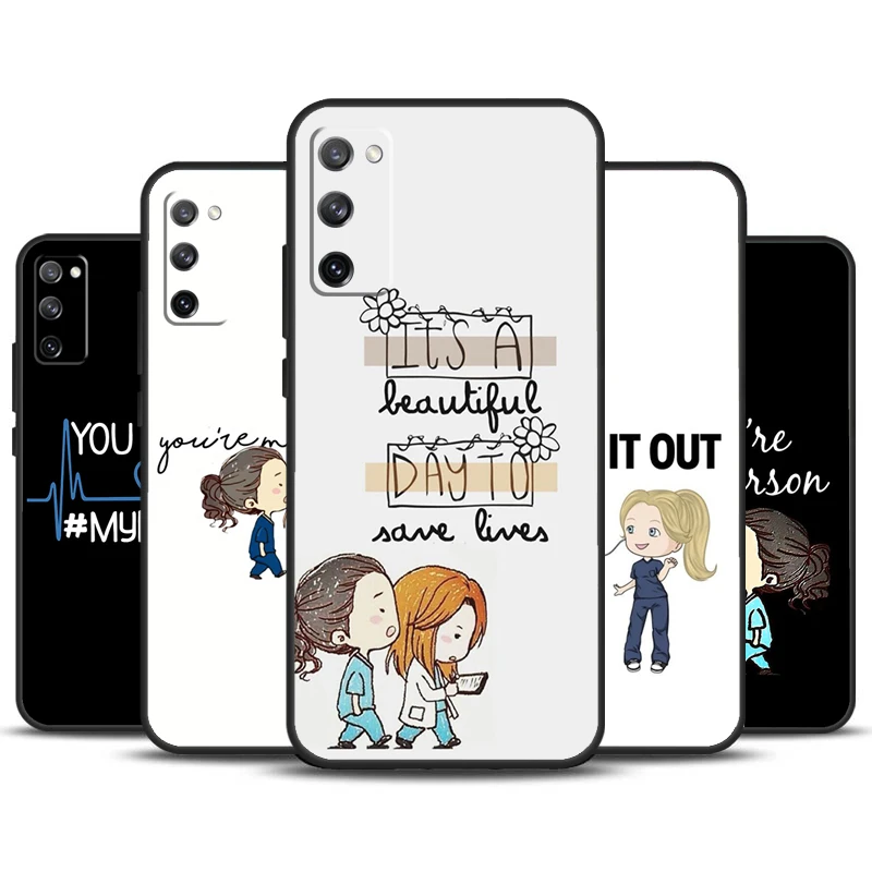 Greys Anatomy You are my person Case For Samsung Galaxy S24 S23 S22 Ultra S21 S20 FE Note 10 Plus Note 20 S8 S9 S10 Cover