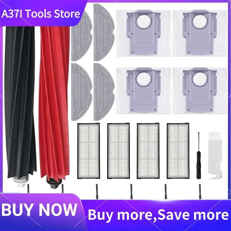 

For Roborock S8 Pro Ultra Vacuum Cleaner Main Side Brush Hepa Filter Mop Cloth Dust Bags Accessories