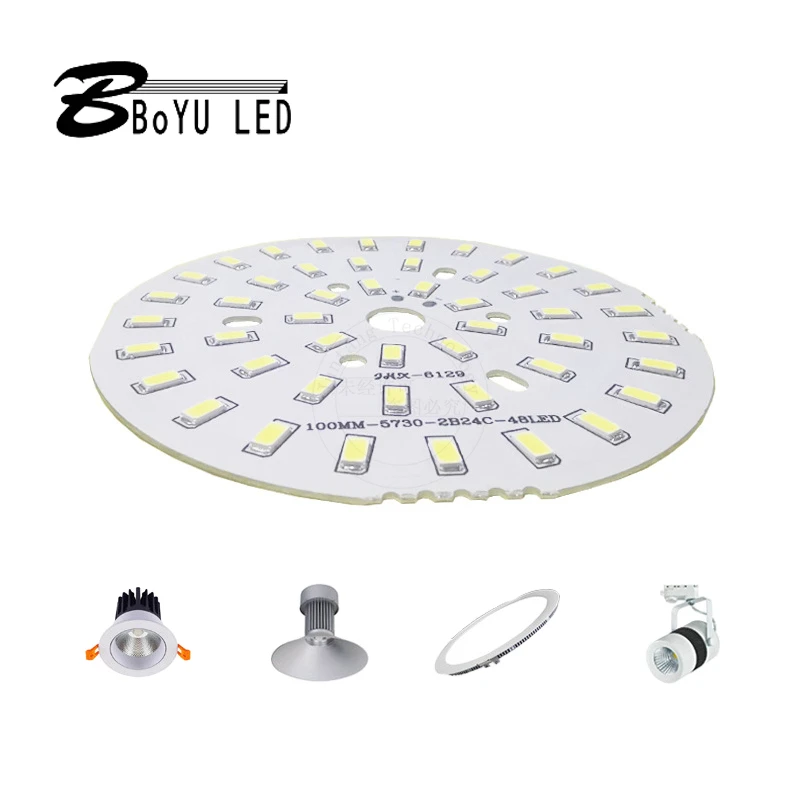 High-power 24W light board UFO light Gao Fu handsome bulb light 5730 retrofit light board spot 300MA current light board