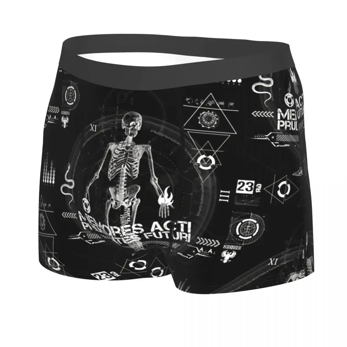 Memores Acti Prudentes Futuri Men Boxer Briefs Underwear Hip Hop Graffiti Street Art Highly Breathable High Quality Gift Idea