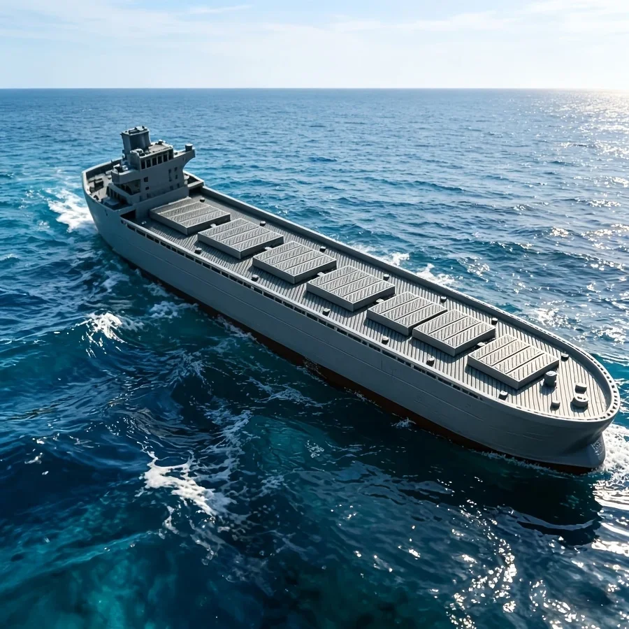Container Ship Model Miniature 3D Printed Freighter Vessel Figurine For Diorama Wargaming Nautical Scene Home Decor Gift