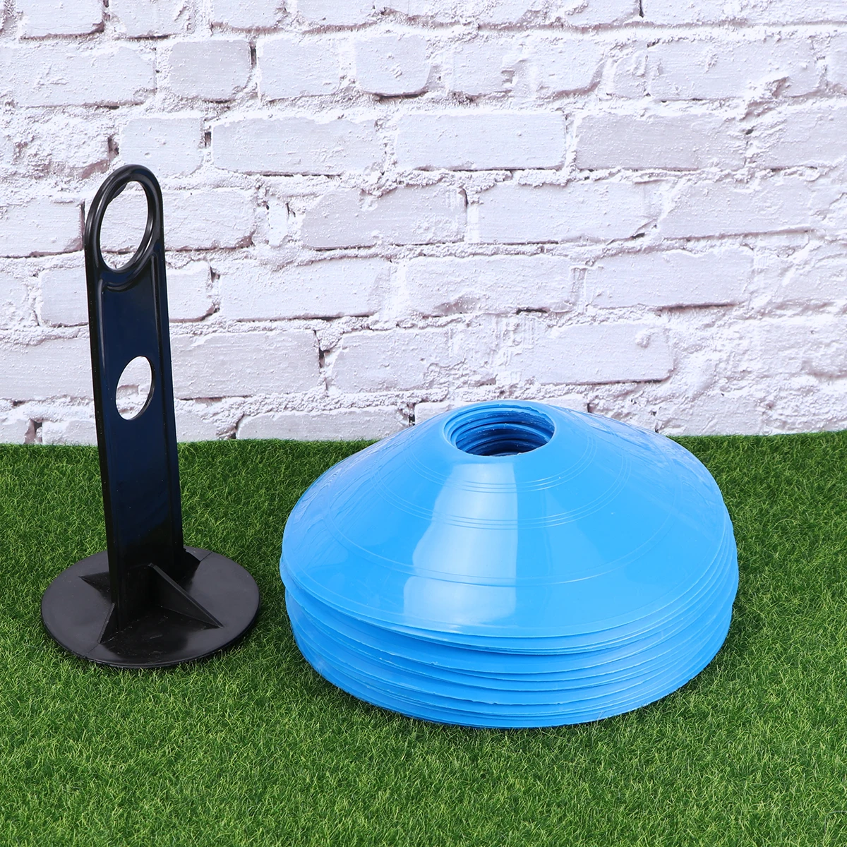 

26pcs Football Training Disc Marker Tray Durable Soccer Training Tool Environmentally Friendly For Outdoor Sports Roller Skating