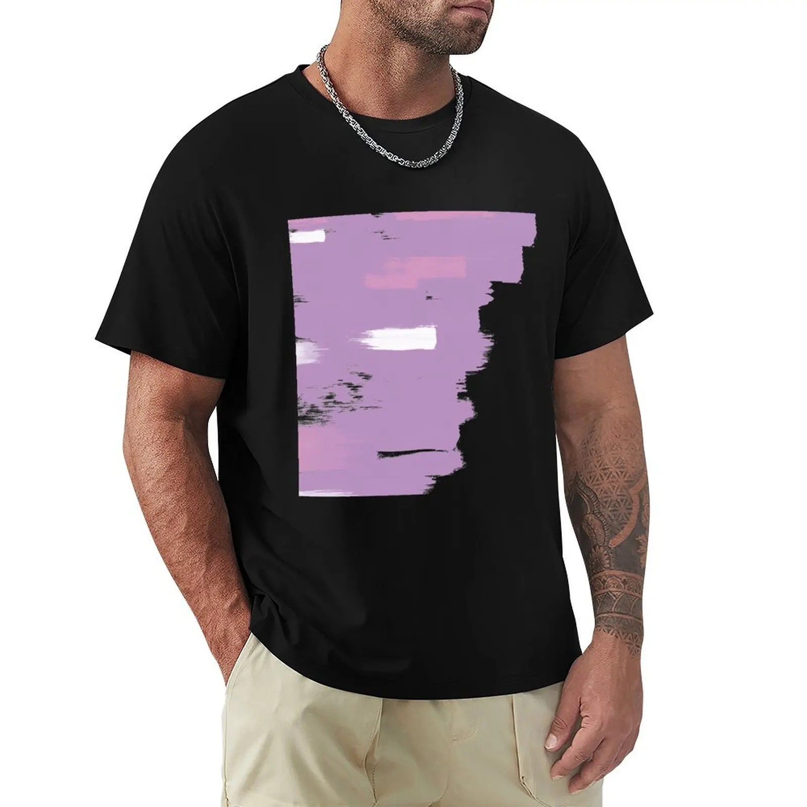 

brush marks purple T-Shirt oversized graphic tee Personalized t-shirt Luxury man oversize t-shirts man mens graphic t-shirts