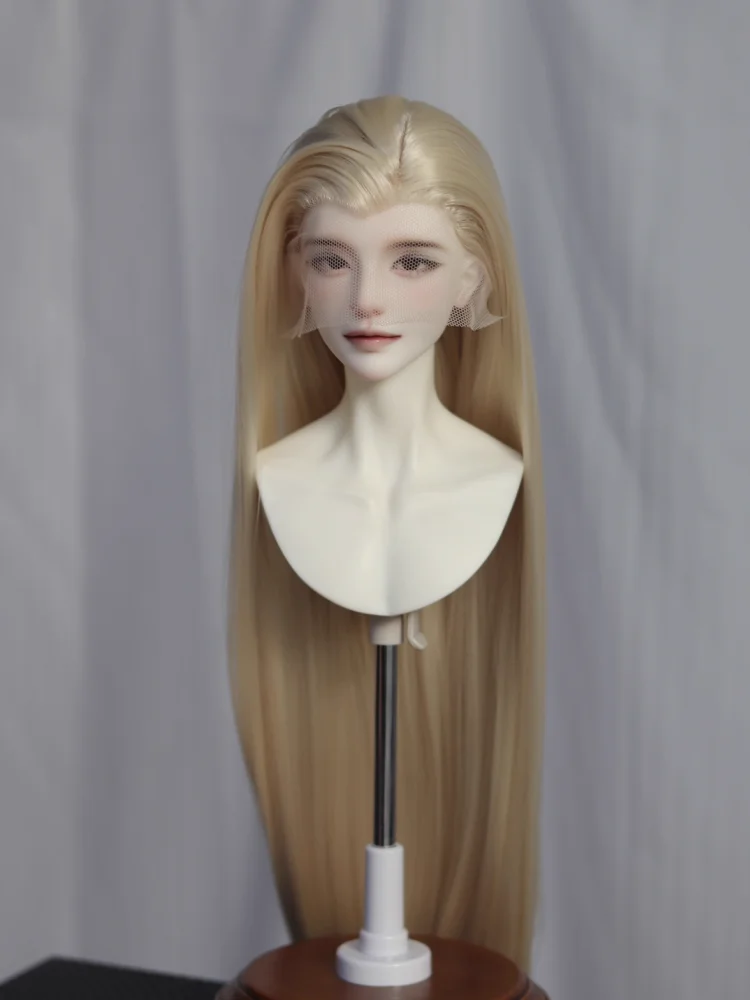 Perruques BJD cheveux longs bouclés pour 1/3 poupées perruques haute température poupée argent brun rose blanc bleu cheveux