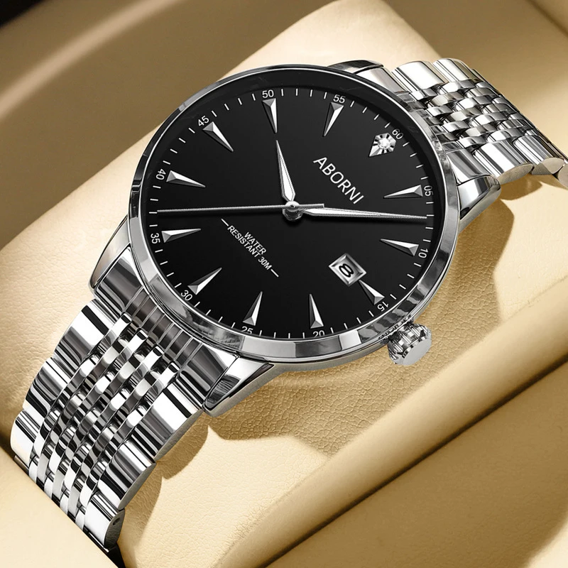 

ABORNI Multifunctional Men's Fashion Watch, Waterproof, Sports and Casual, High-End Brand Watch for Travel and Parties
