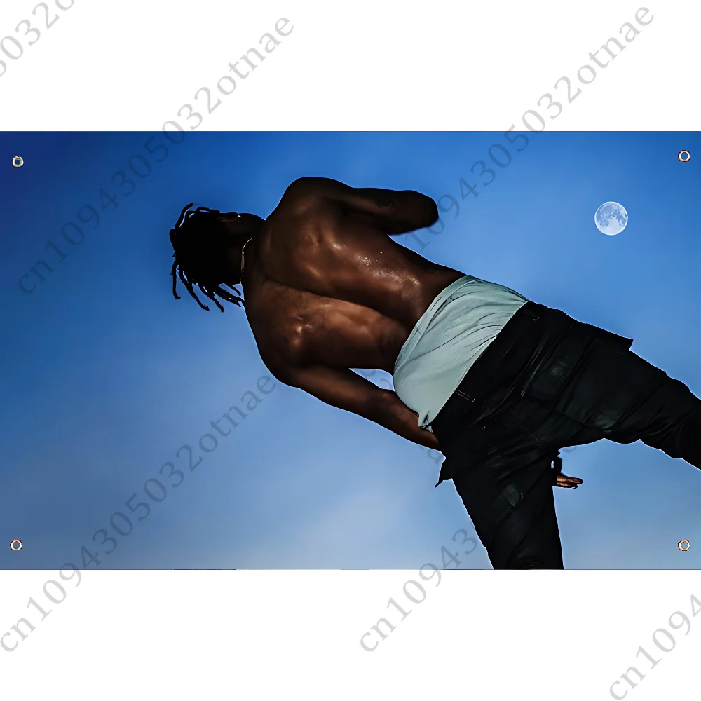 Rapper T-Travis S-Scott Flag Tapestry Funny Banner For College Dorm Room Bedroom Outdoor Living Room Wall Art Decor Party