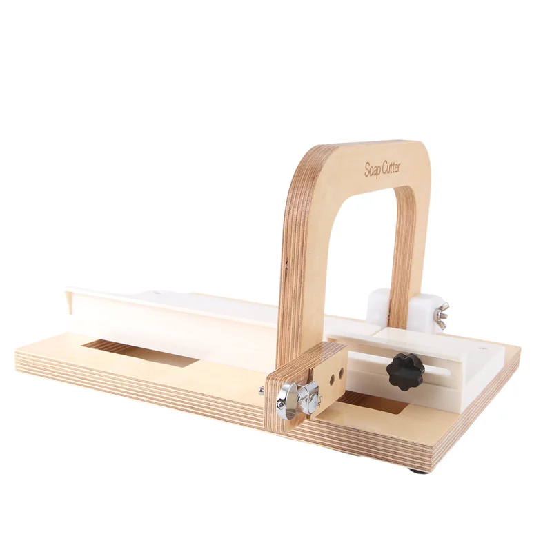 

Wooden Soap Cutter, Steel Wire Manual Making Cutting Machine Board Butter Cheese Slicer Ruler Professional-ABRO