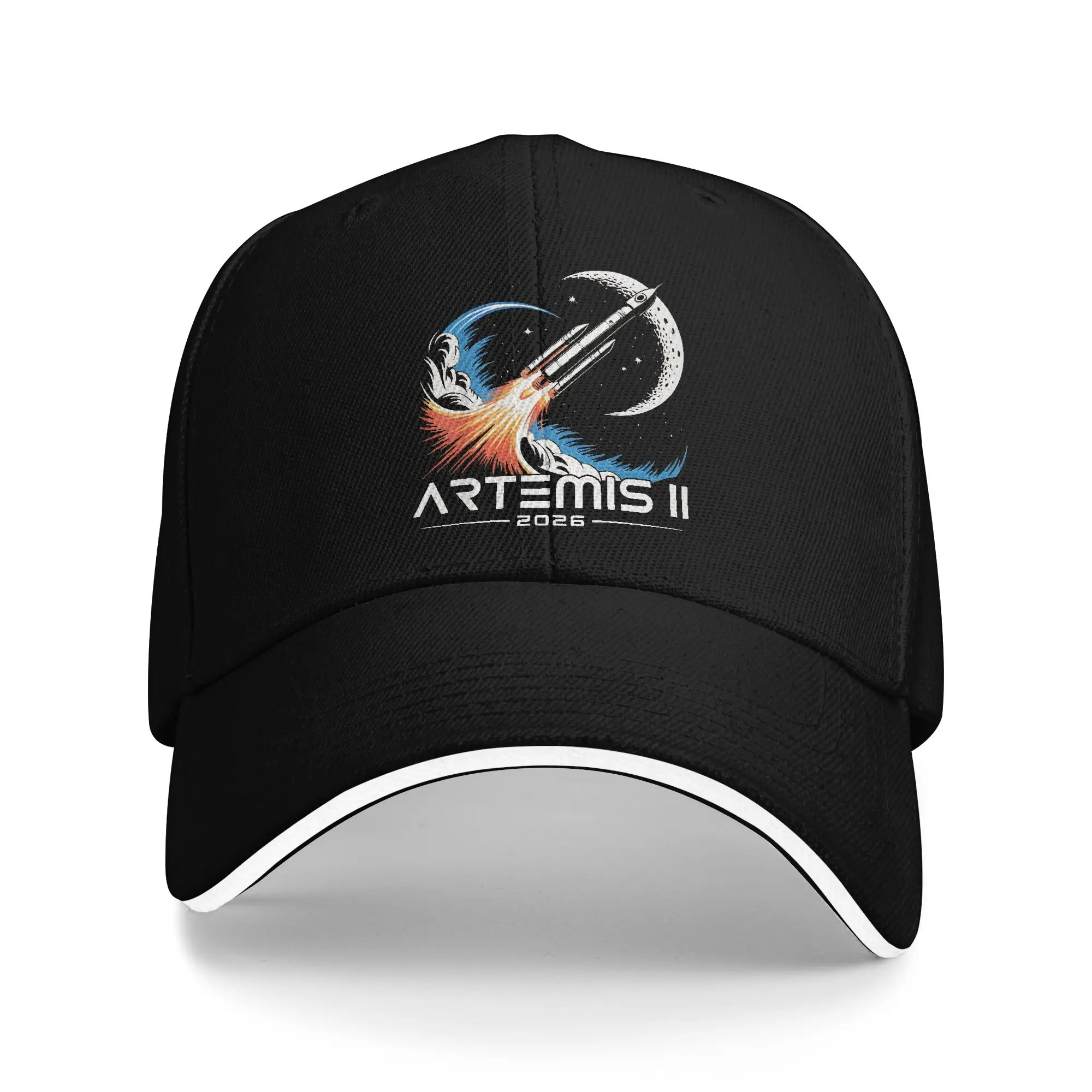 Summer Baseball Caps Artemis II Mission To The Moon 2026 Artemis 2  Merch For Men Women Trucker Cap Vintage Cap Adjustable Fit