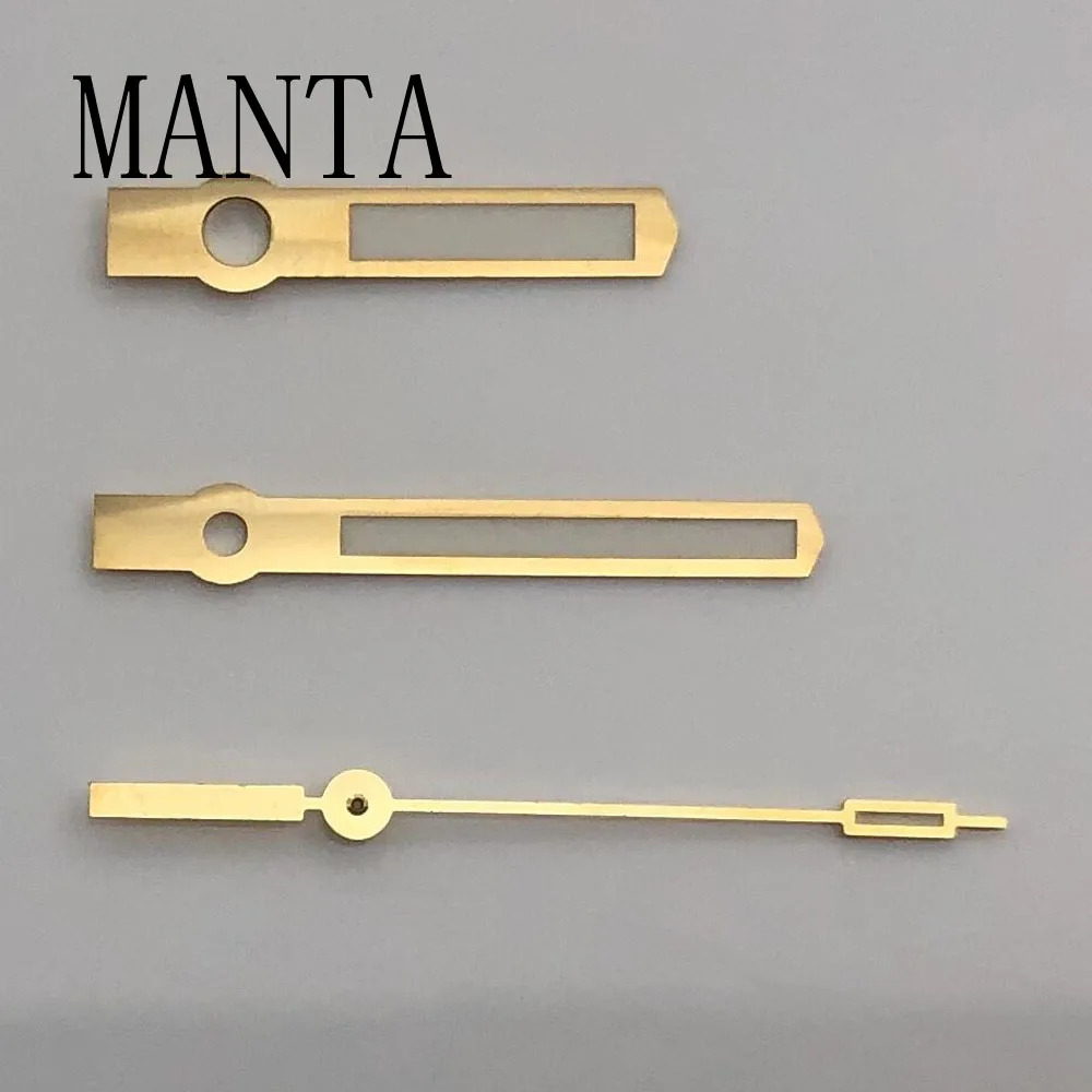 Manecillas de reloj de oro y plata, Accesorio luminoso verde, se ajusta a Miyota8205/8215/821A Mingzhu2813, movimiento mecánico automático