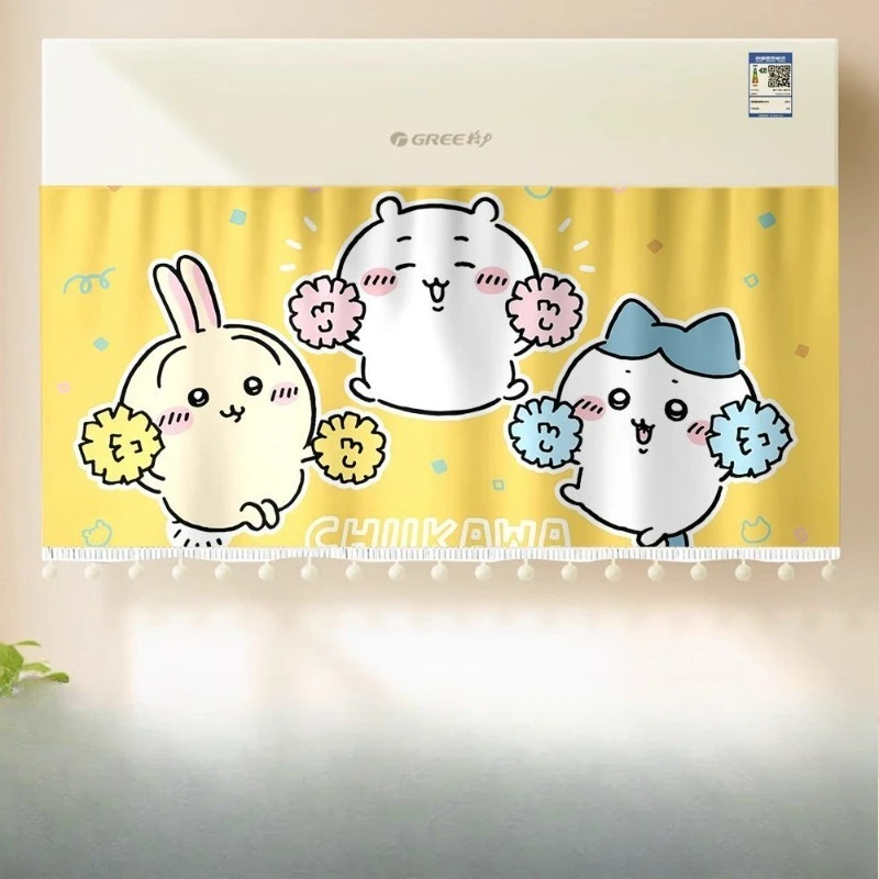 Anime Cartoon Kawaii Chiikawa New Air Conditioning Wind Deflector Anti-direct Blow Air Outlet Curtain Air Conditioner Wind Guide