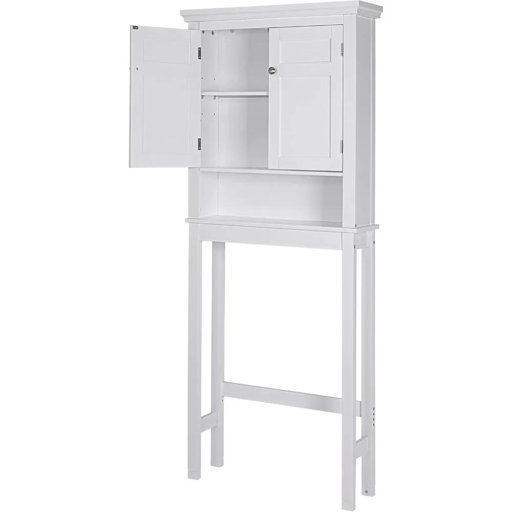 

Bathroom Cabinet, Over The Toilet Storage Cabinet, Bathroom rack w/two doors and storage space, Toilet Bathroom Organizer