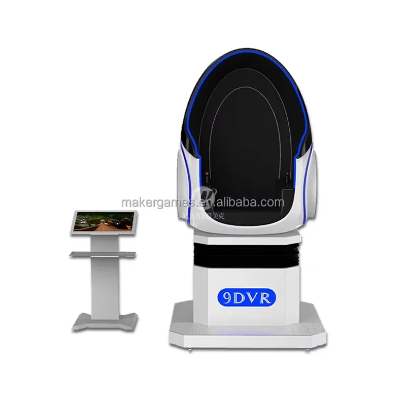 Novatech Global Maker 9D VR Machine Chair with 3D Headsets and Glasses for Virtual Reality Simulator Cinema Games