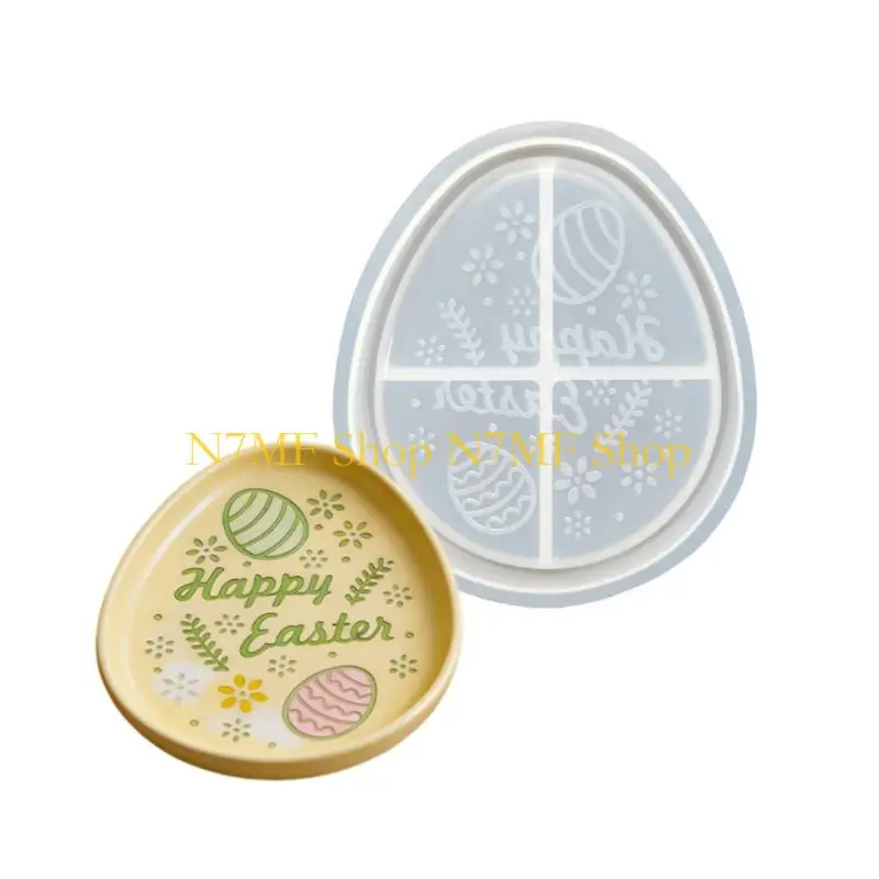 

N7MF Ornamental Hare Silicone Mold Jewelry Storage Tray Moulds Suitable for Making Resin Candy Containers and Holder