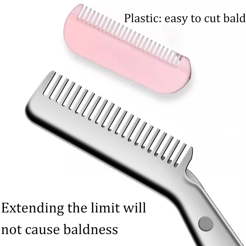 1Pc Rvs Wenkbrauw Trimmer Schaar Precisie Grooming Tool voor Mannen & Vrouwen Moeiteloos Mes Ontharing goede 2026