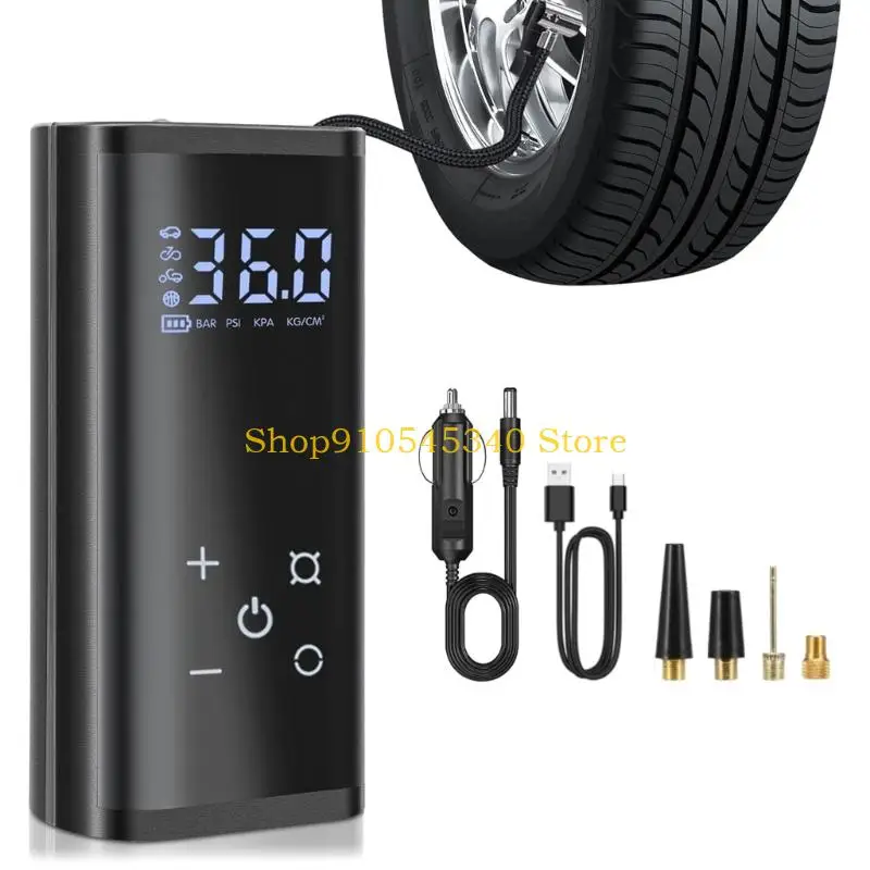 

U2JA Rechargeable 120PSI Portable Air Pumps Multifunction Electric for Bicycles Car Motorcycles & Inflatable Equipment