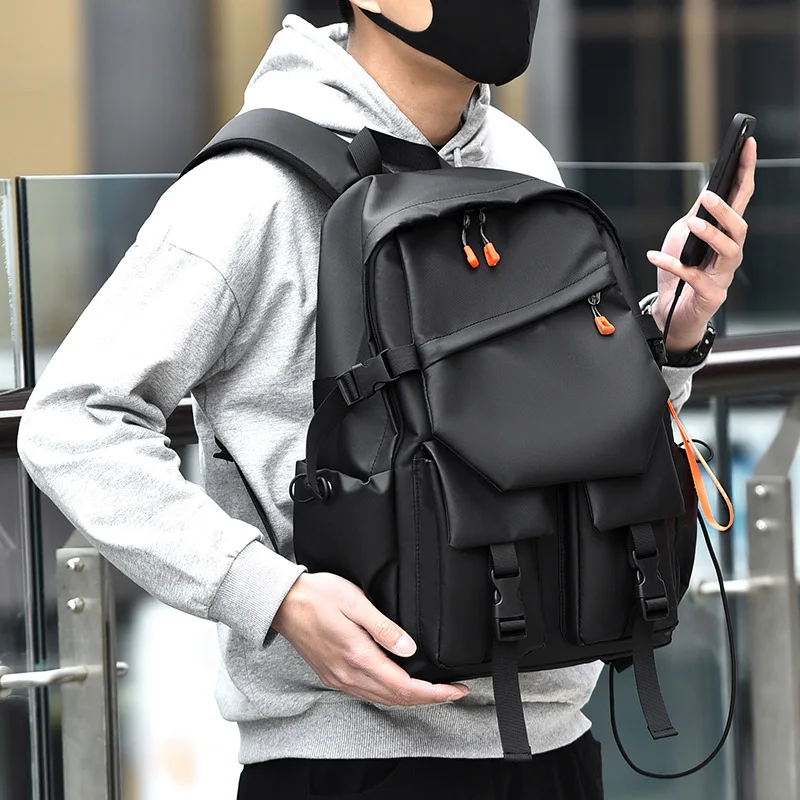 حقيبة ظهر رجالية لعام 2026 بسعة كبيرة كاجوال عصرية للكمبيوتر الرياضي للرجال حقيبة ظهر للسفر للطلاب #4