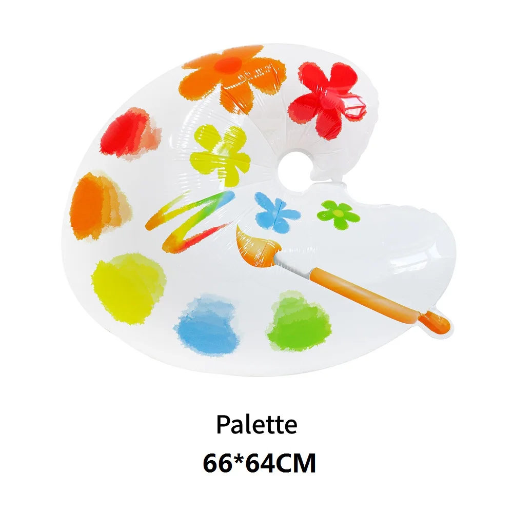 Palette Balloon, Children\'s Painting Party Decoration ,Art Painting Aluminium Film Balloon