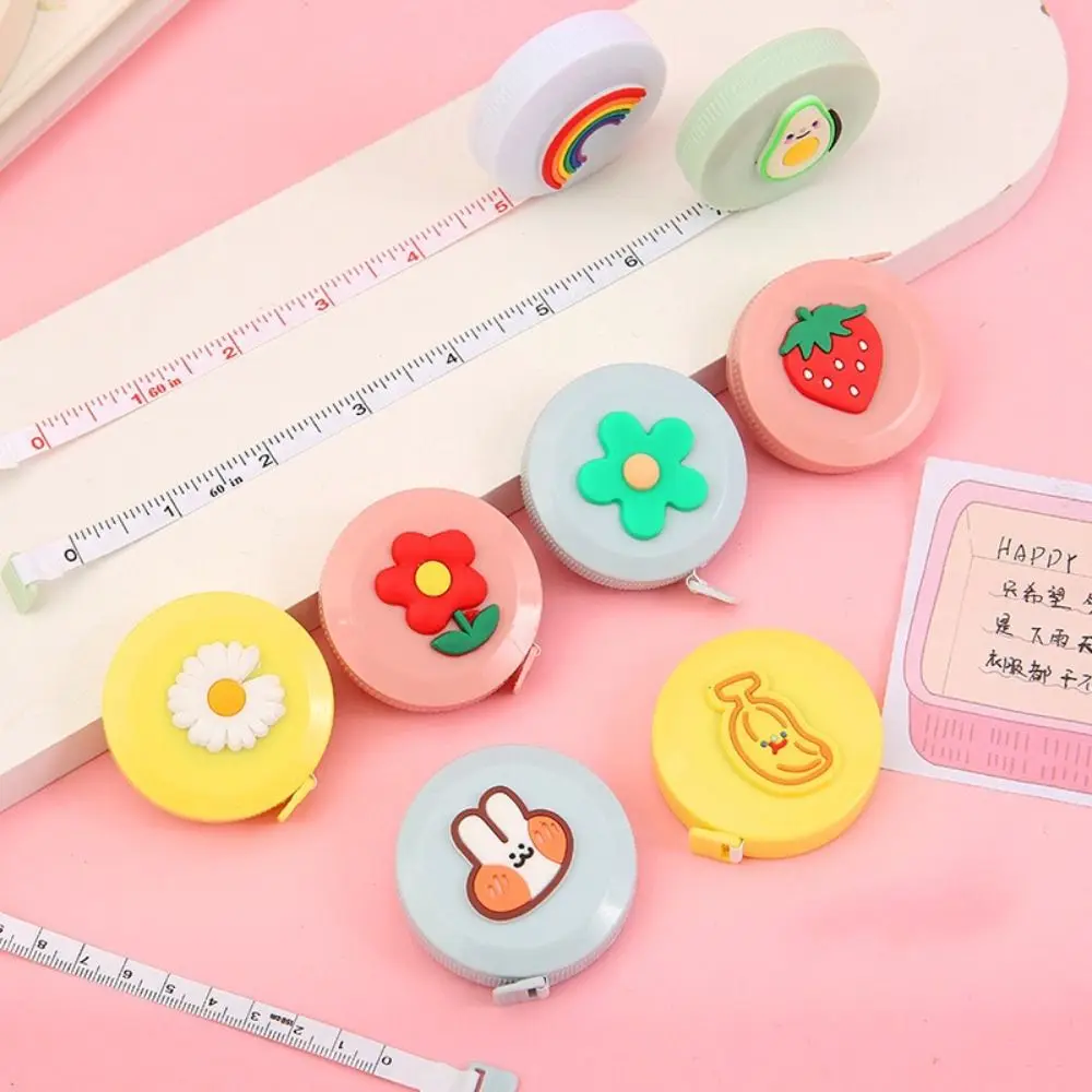 Portable Mini Cartoon Tape Measure Soft Sewing Tools Accessories Tape Ruler Creativity Cute Measuring Tape