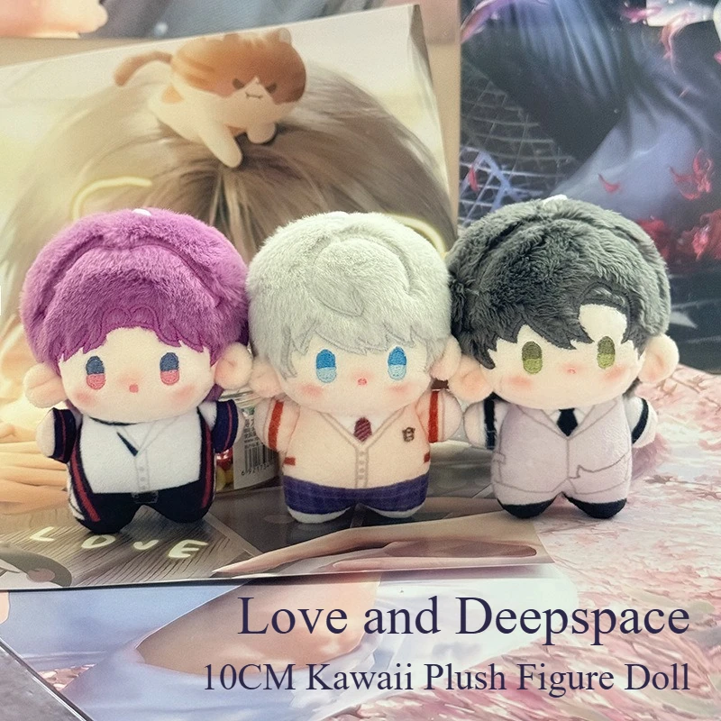 

10CM Game Love and Deepspace Sylus Rafayel Zayne Xavier Kawaii Plush Figure Doll Prop Travel Companion Photo Props Fans Gift