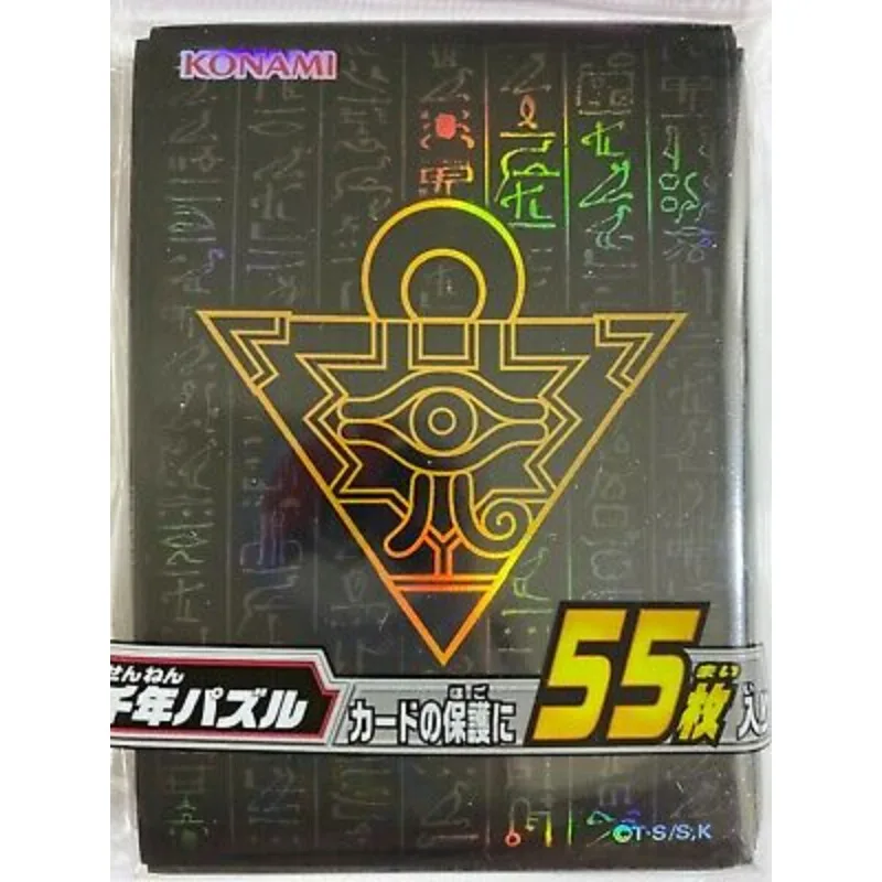 YuGiOh Konami Official Black Millennium Puzzle 55 Pcs Card Sleeves SEALED Japanese