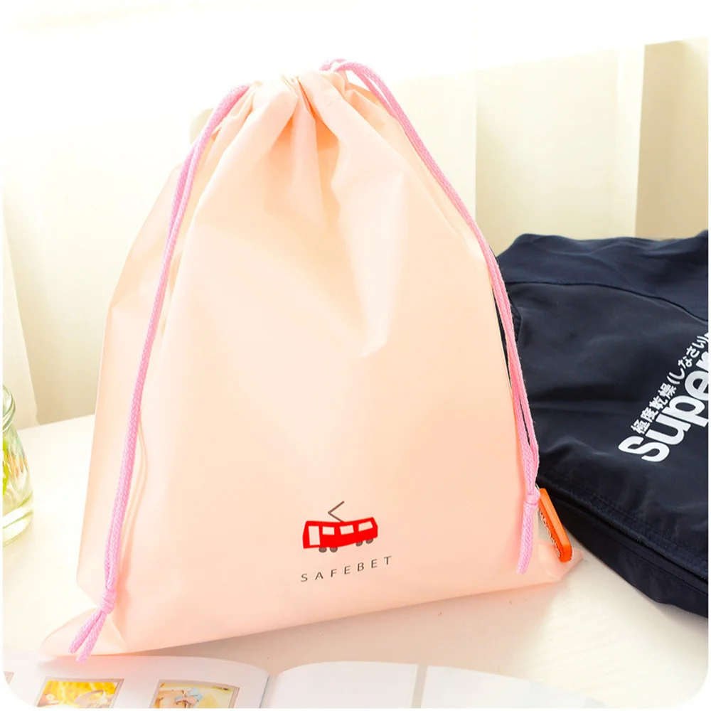 Clothes Packing And Finishing Bag Moisture-proof Waterproof Cute Cartoon Household Drawstring Bag Dust-proof Storage Bag