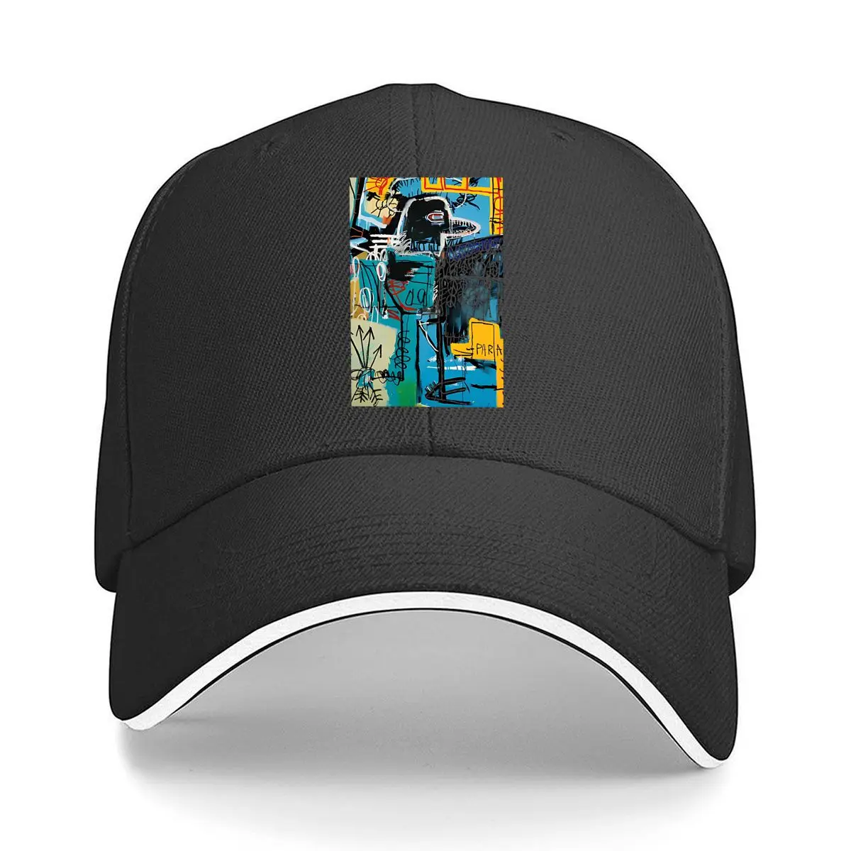 Abstract Graffiti Bird Portrait Sandwich Baseball Cap Outdoor