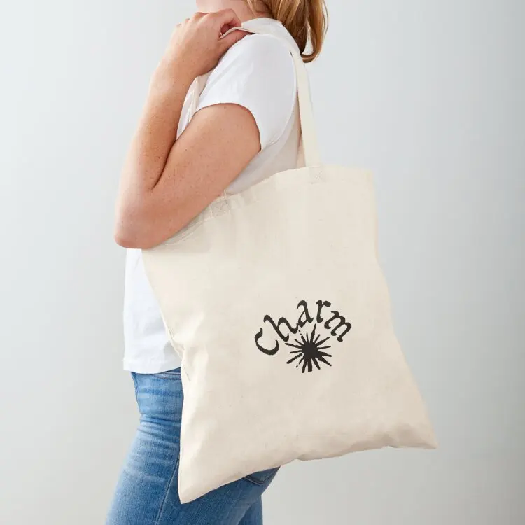 

Charm Clairo Circular Arc Black Logo Spike Tote Bag shopping cart bags sacs de shopping bags woman 2025 shopping trolley bag