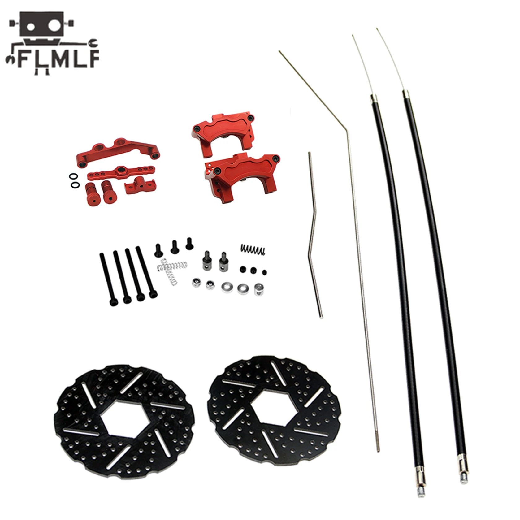 Zestaw hamulców linkowych CNC z metalowymi przednimi lub tylnymi linkami do samochodów RC, pasuje do 1/5 HPI ROFUN BAHA ROVAN KM BAJA 5B 5T 5SC CZĘŚCI DO CIĘŻARÓWEK