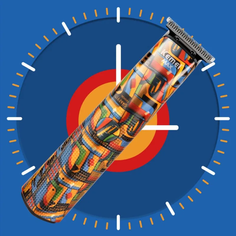 Kemei-cortadora de pelo eléctrica profesional para hombres, potente cortadora de pelo para Barba, máquina cortadora de pelo recargable, batería de litio