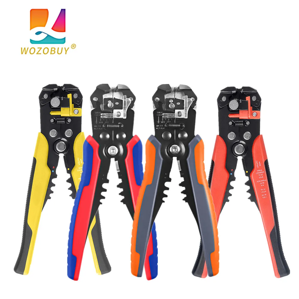 

Wire Stripper Tool,WOZOBUY 8 Inches Wire Stripping Tool and Automatic Wire Stripper Works for 10-24 AWG