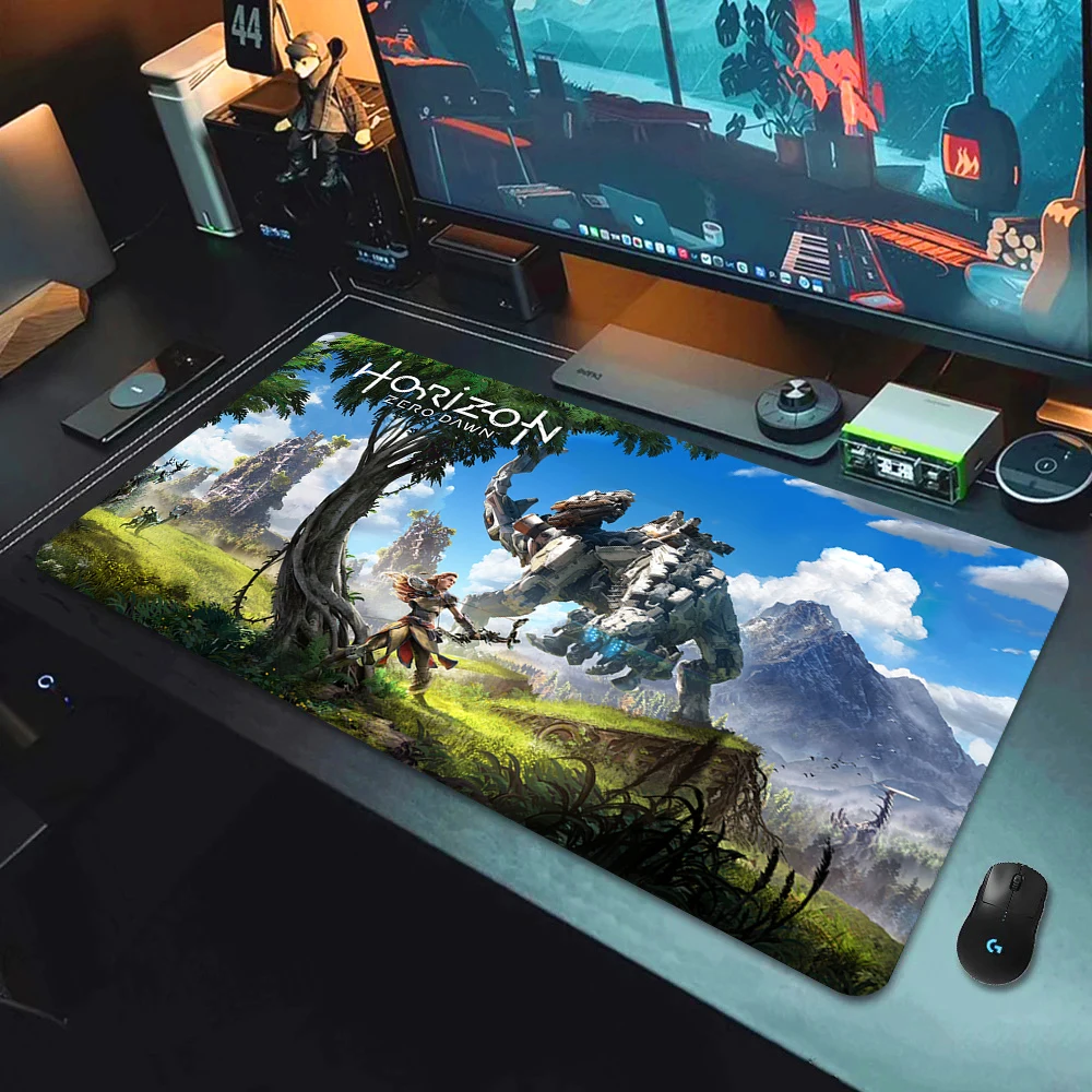 XXL Gaming Horizon Zero Dawn Extended pad Office Pc Accessories Keyboard Desk Mat Gamer Non-Slip Laptop Notebook rubber Mousepad