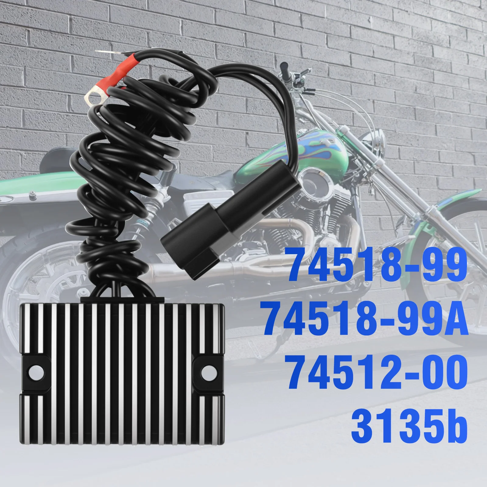 

For Harley Davidson Dyna Glide Super Glide Heritage Softail 1450 Motorcycle Voltage Regulator Rectifier 74518-99 74518-99A
