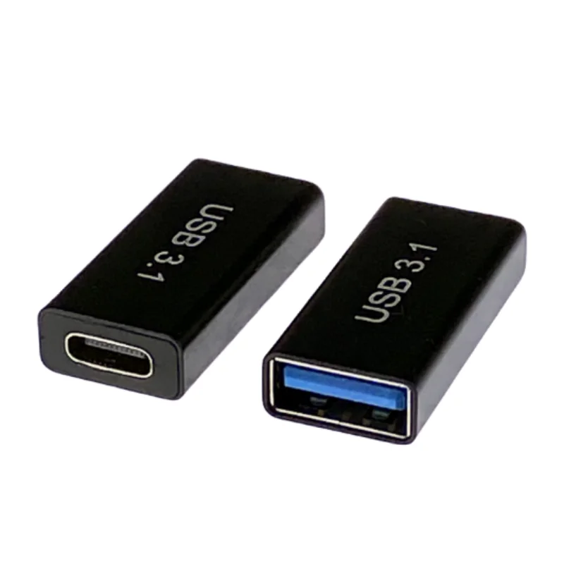 1PCS USB 3.0 Coupler Female to USB Type C Female Adapter Super Speed USB3.0 Type-C Extender Connection Converter