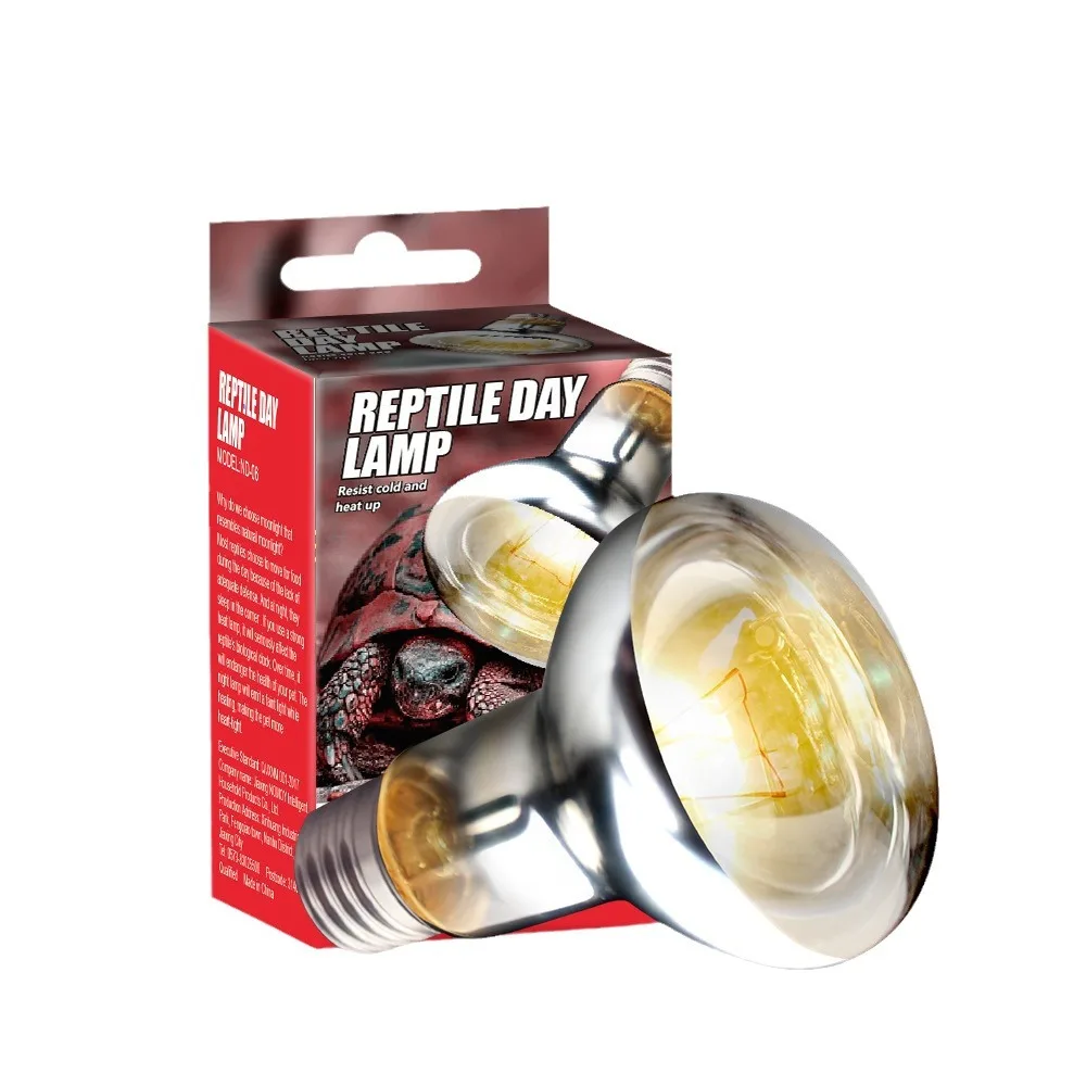 Reptile 40W/60W Full Spectrum UVA Sun Light Basking Spot Bulb Reptile Heat Lamp Bulb Natural Sunlight Lizard Snake Turtle Lamp