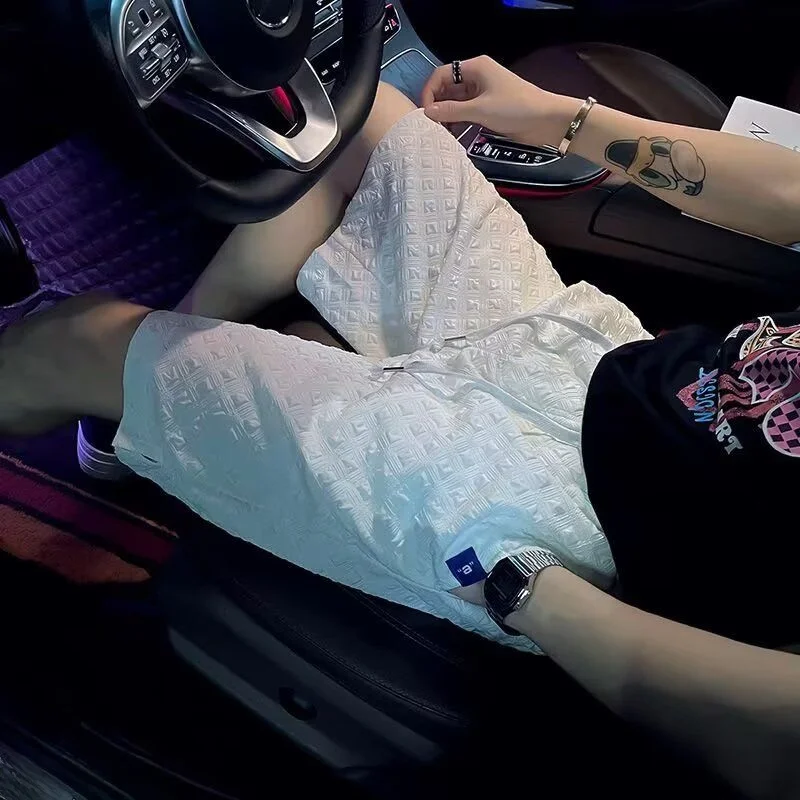 

Новые летние мужские брюки American Sle: свободные, тонкие, повседневные, спортивные, больших размеров, длиной до колена, для молодежи Vitali Sle